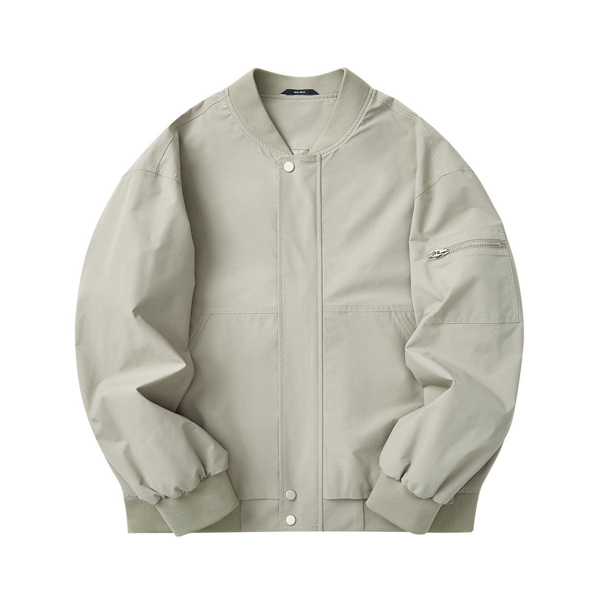 Men's Plain Spring Jacket – Fashionable Casual Transitional Jacket
