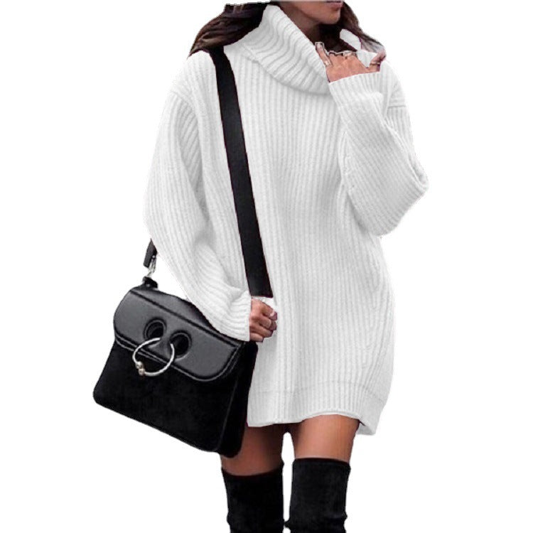 Damen Strickkleid | Elegantes Winter Pulloverkleid