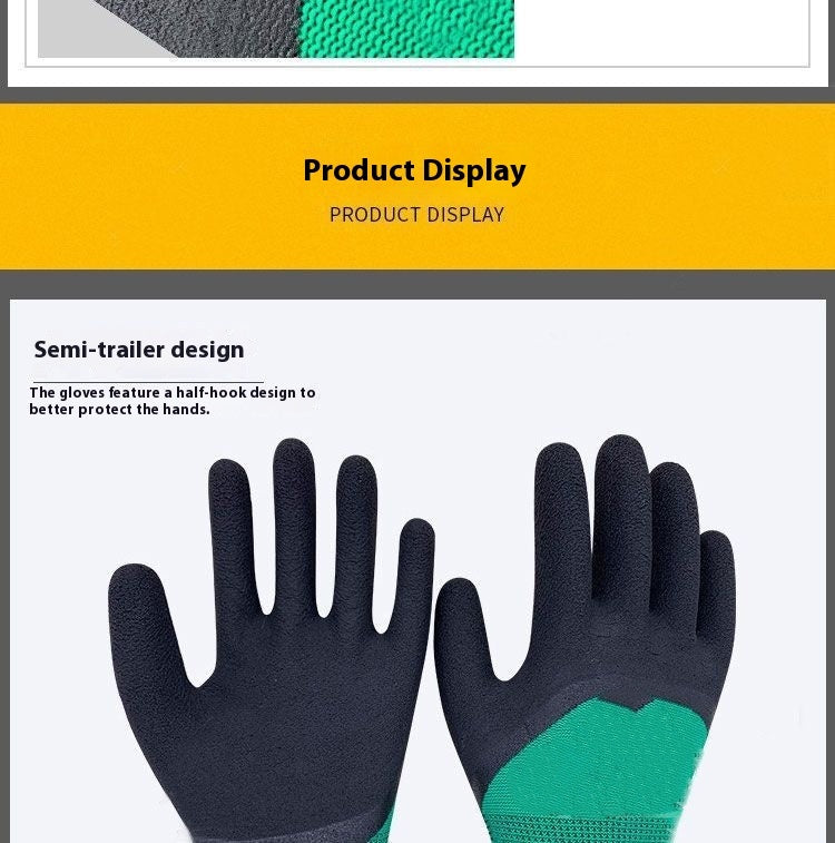 Work gloves robust non-slip abrasion-resistant breathable