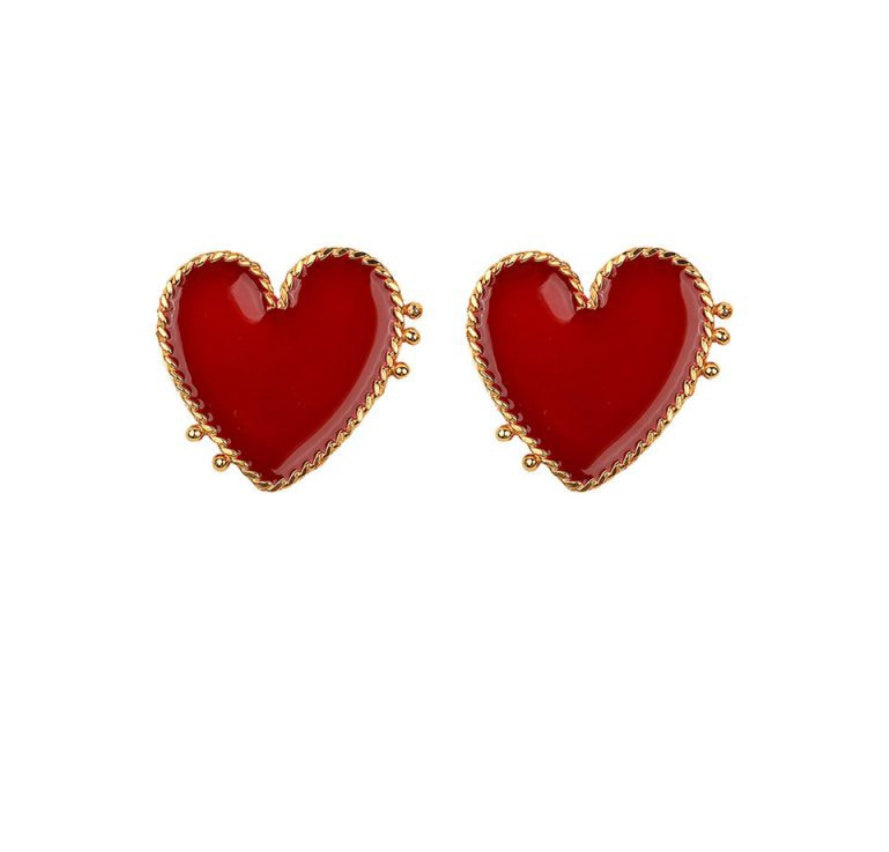 LOVE Statement Earrings - Punk Style Drop Earrings with Modern Design