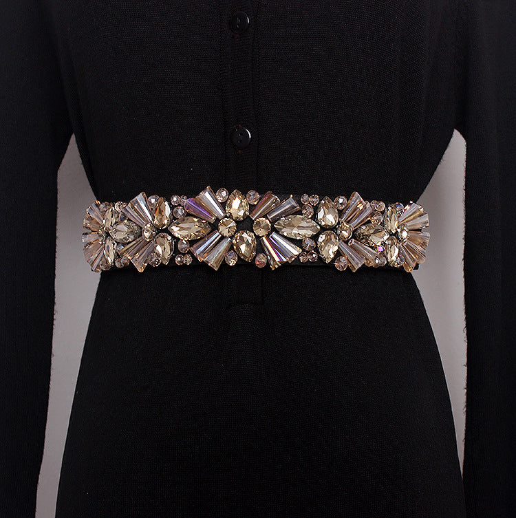 Strass Taillengürtel Damen | Diamant Glitzer Gürtel elegant modisch