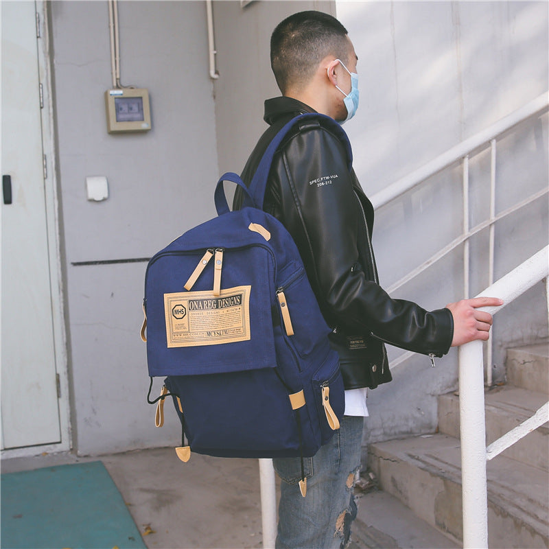 Korean Canvas Backpack | Large & Stylish for University Life