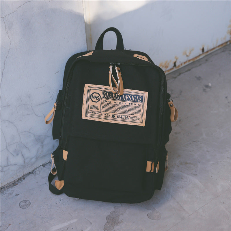 Korean Canvas Backpack | Large & Stylish for University Life