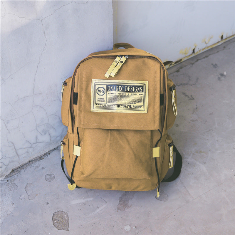 Korean Canvas Backpack | Large & Stylish for University Life