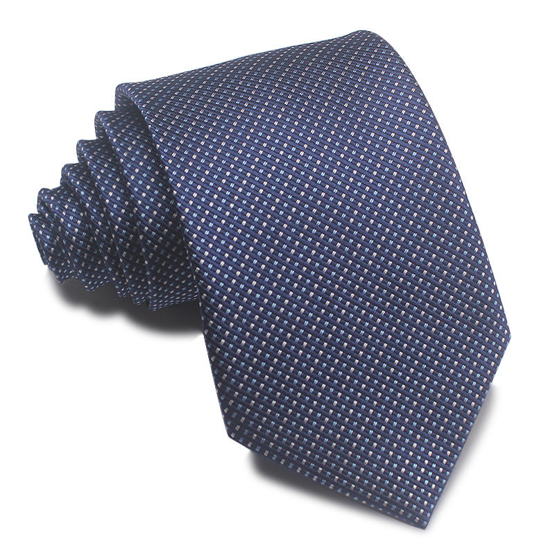 Men's Tie 8cm Striped Business Elegant Red Blue Black
