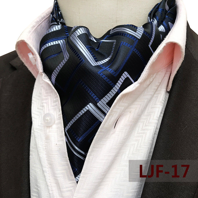 Men's Scarf Jacquard British Elegant Polyester Durable