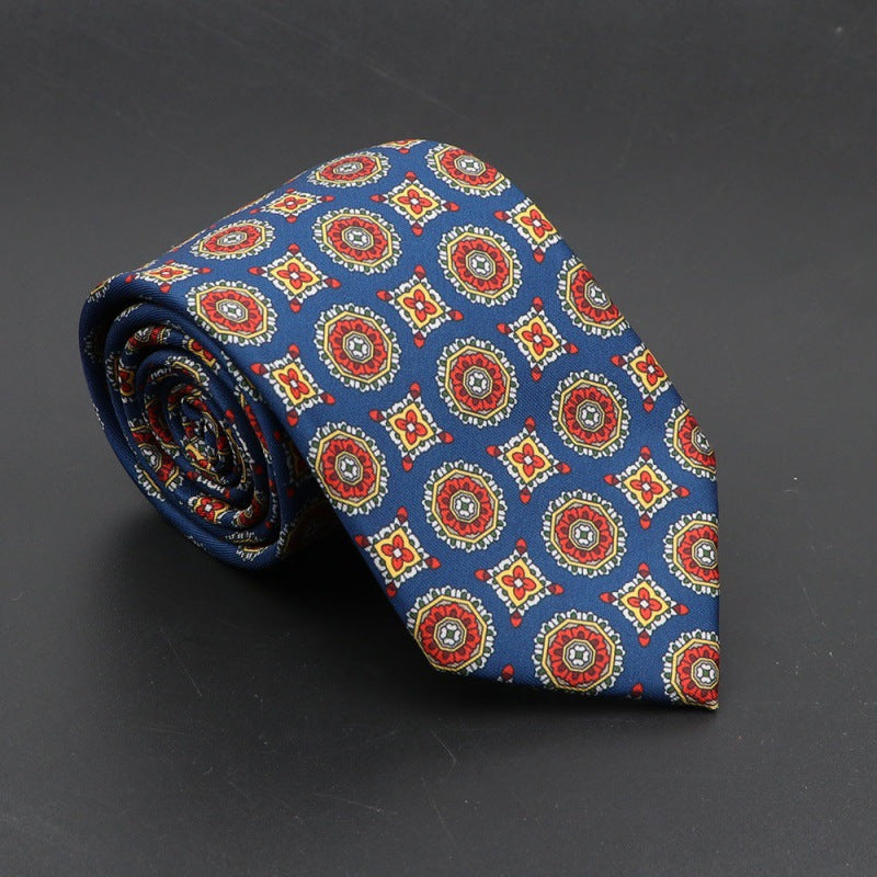 Men's Silk Tie Bohemian 7.5 cm Soft Elegant Modern