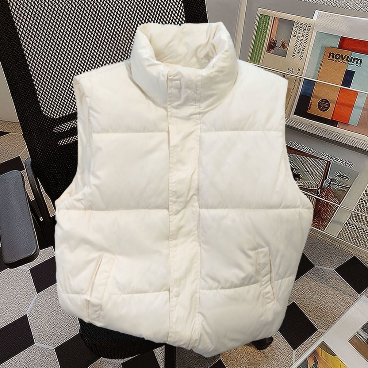 Damen Thermo-Weste mit Stehkragen – Warm, Leicht & Wintertauglich