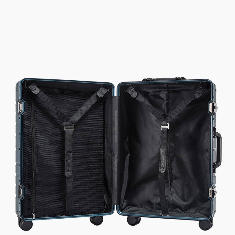 Aluminum Magnesium Trolley Case with 360° Wheels | Premium Metal Hard Shell