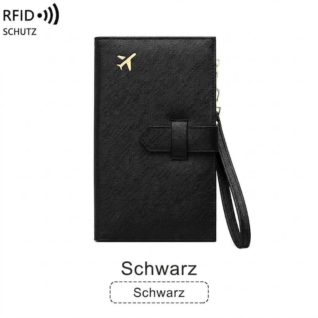 RFID Damen Geldbörse Reisepasshülle sicher groß multifunktional
