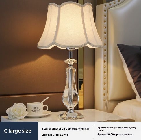 Crystal Table Lamp Dimmable with Remote Control Luxury LED