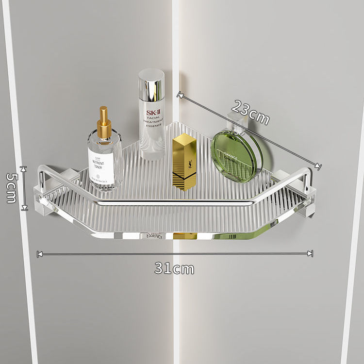 Acrylic Bathroom Shelf | transparent Wall Shelf | modern Bathroom