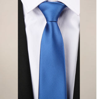 Men's Tie Set 6cm Striped Plain with Pin Elegant