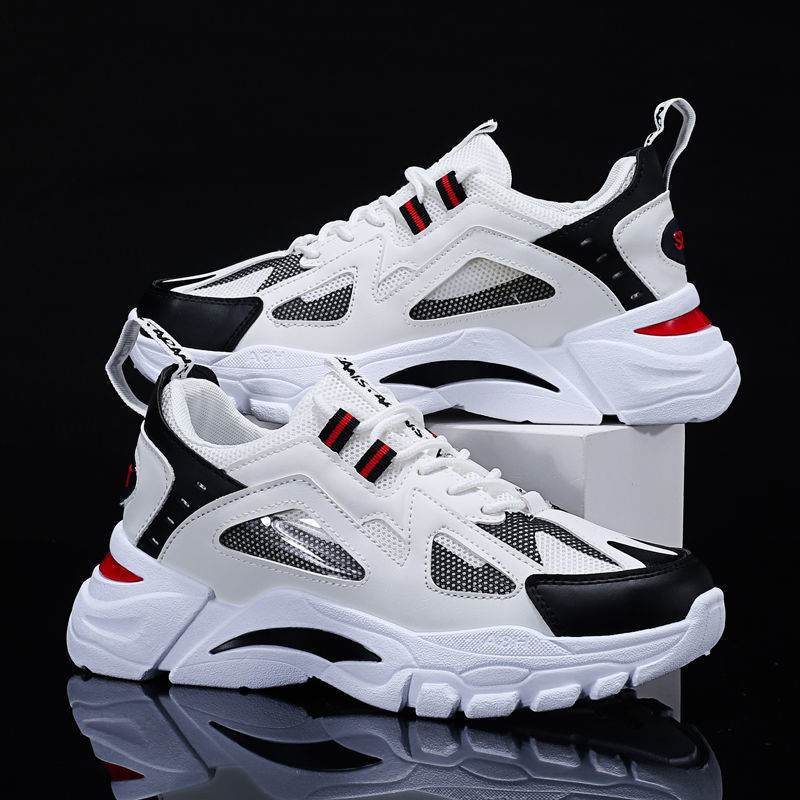 Herren Weiße Sneaker Rutschfest Running Walking Sport Schuhe