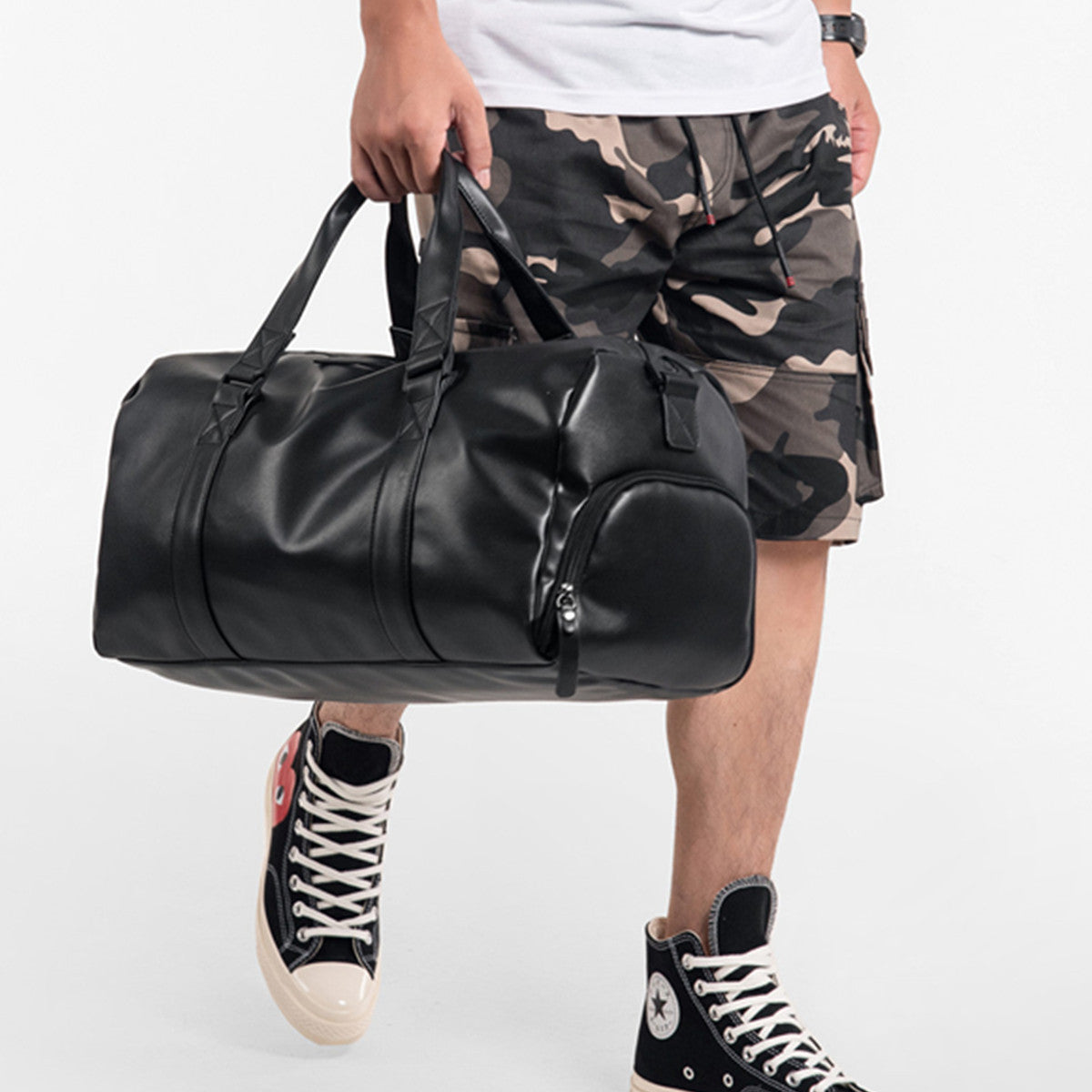 Men's Fitness Travel Bag Large Capacity – Sports Bag for Short Trips