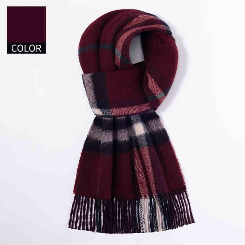 Men's Cashmere Scarf Winter Soft Warm Elegant Luxury