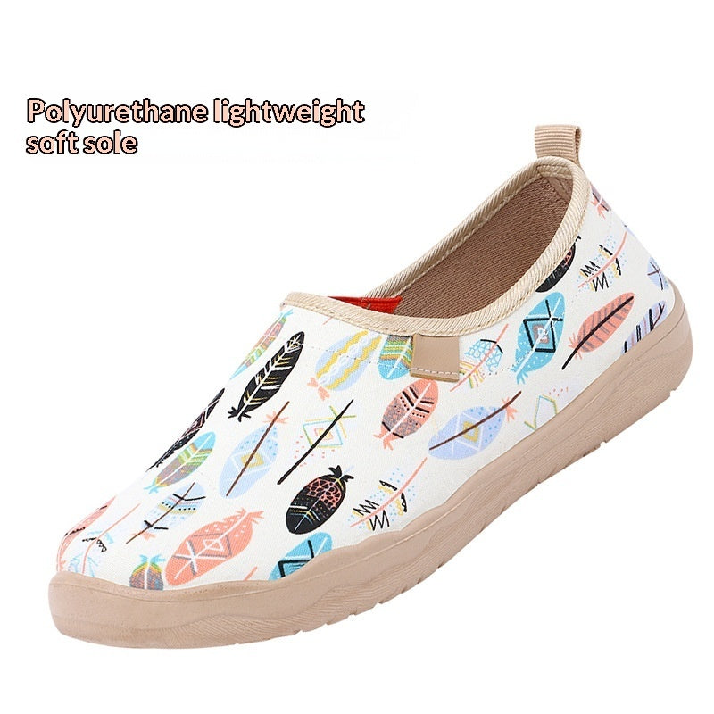 Damen Canvas Schuhe | Bequeme Freizeit Sneaker mit PU-Sohle