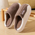 Unisex Plush Slippers Warm – Thick Sole Non-slip Comfort