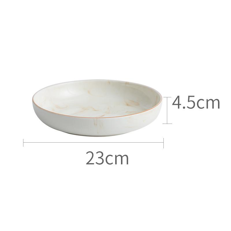 Keramik Schalen Teller Marmor | Elegantes Geschirr Set modern
