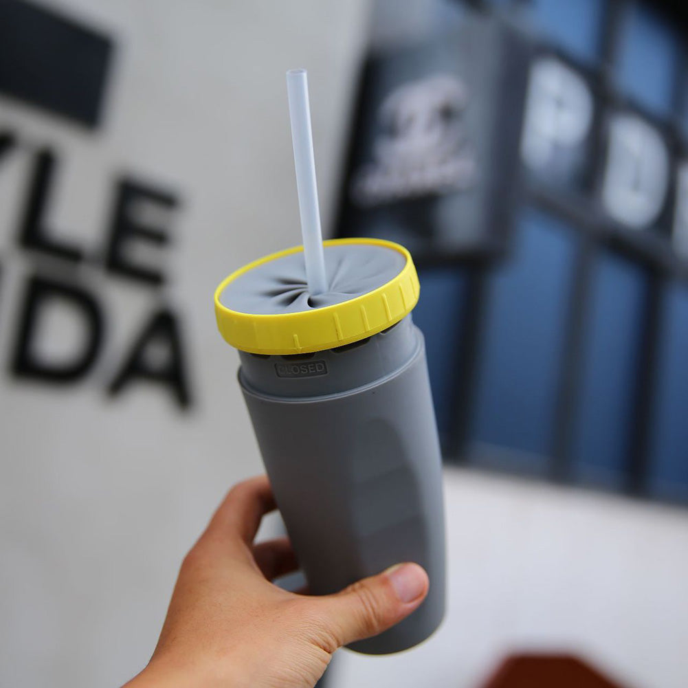 Isolier Trinkbecher To Go – Auslaufsicherer Reise Tumbler mit Strohhalm