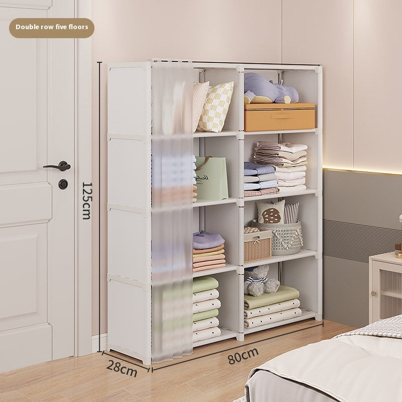 Wardrobe dustproof compact bedroom organizer tidy