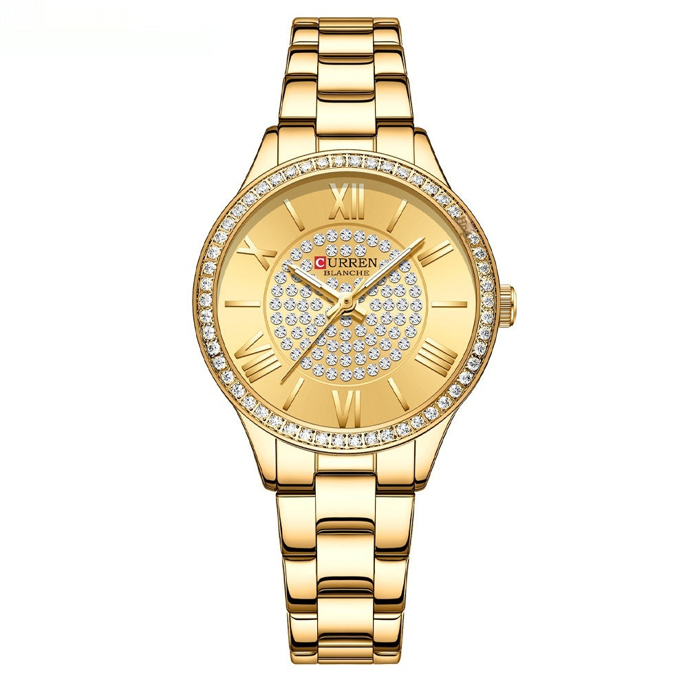 Ladies' Quartz Watch Waterproof with Small Dial – Elegant Watch