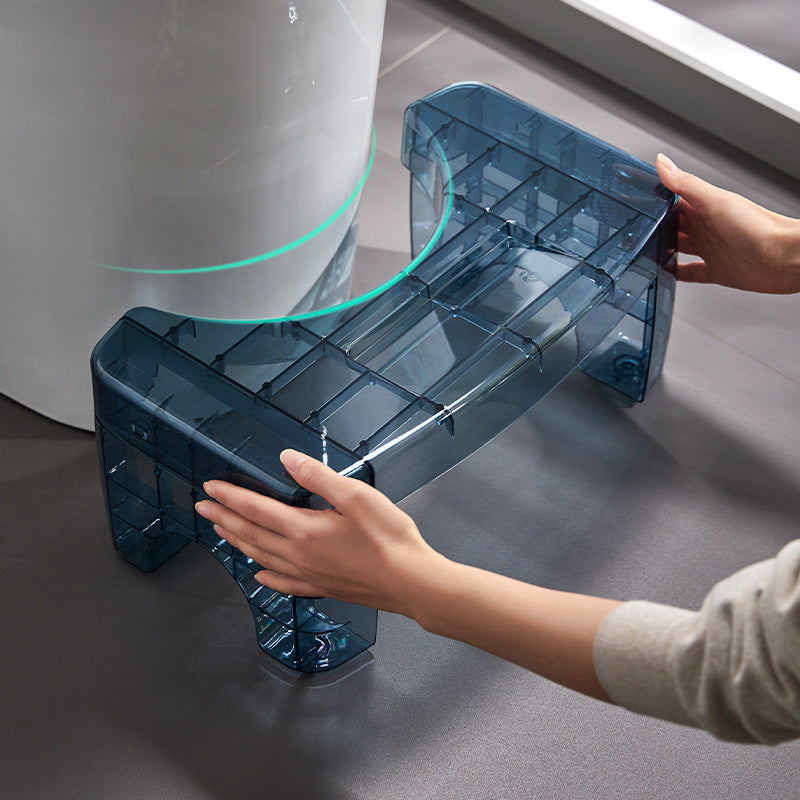 Transparent Toilet Stool | Non-slip Ergonomic Footrest