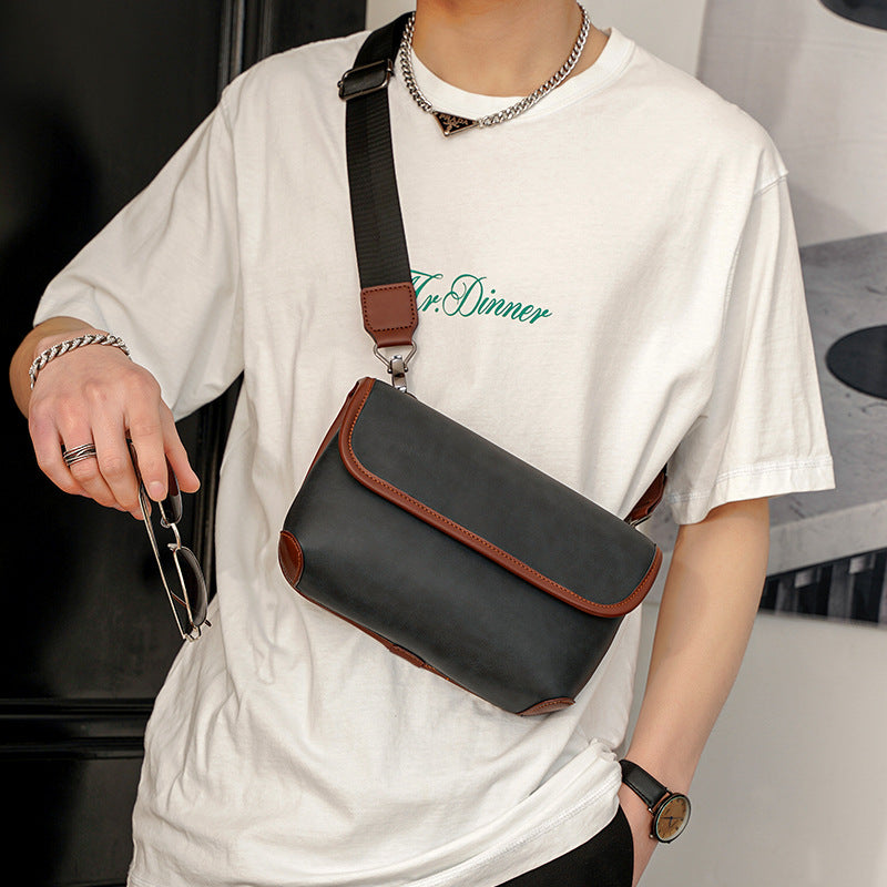 Korean Chest Bag Men Crossbody | Casual Trend Bag