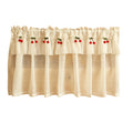 Linen Bistro Curtain | Short Kitchen Curtain Natural Fresh