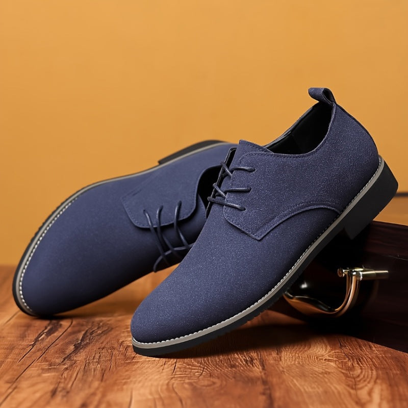 Men's Suede Shoes Plus Size | Elegant Casual Leather Shoes