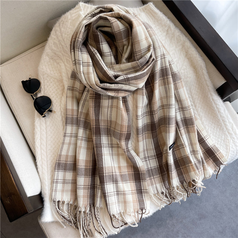 Unisex Schal Kaschmir leicht warm Herbst Winter dünn elegant