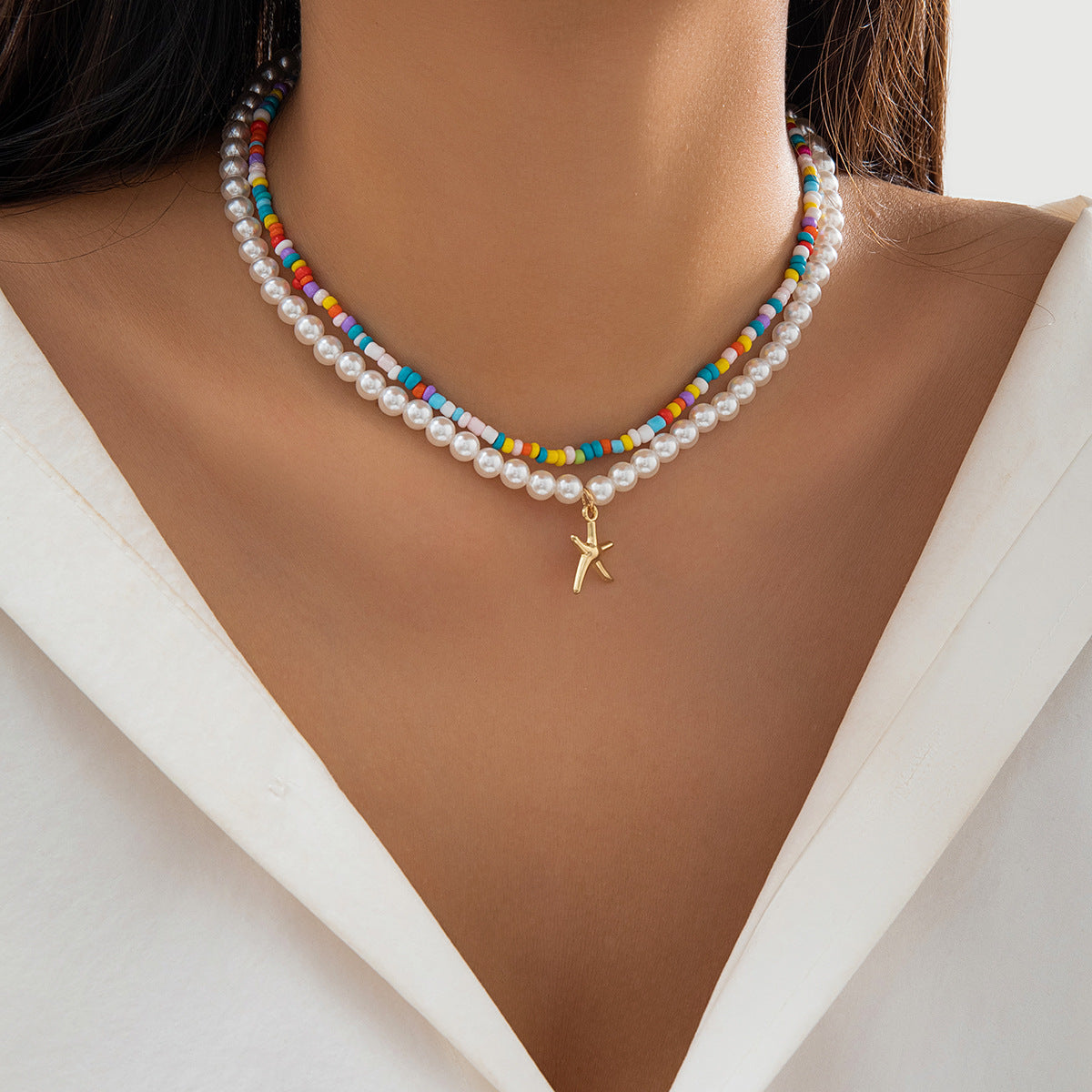 Starfish Shell Necklace for Women – Summer, Elegant & Natural