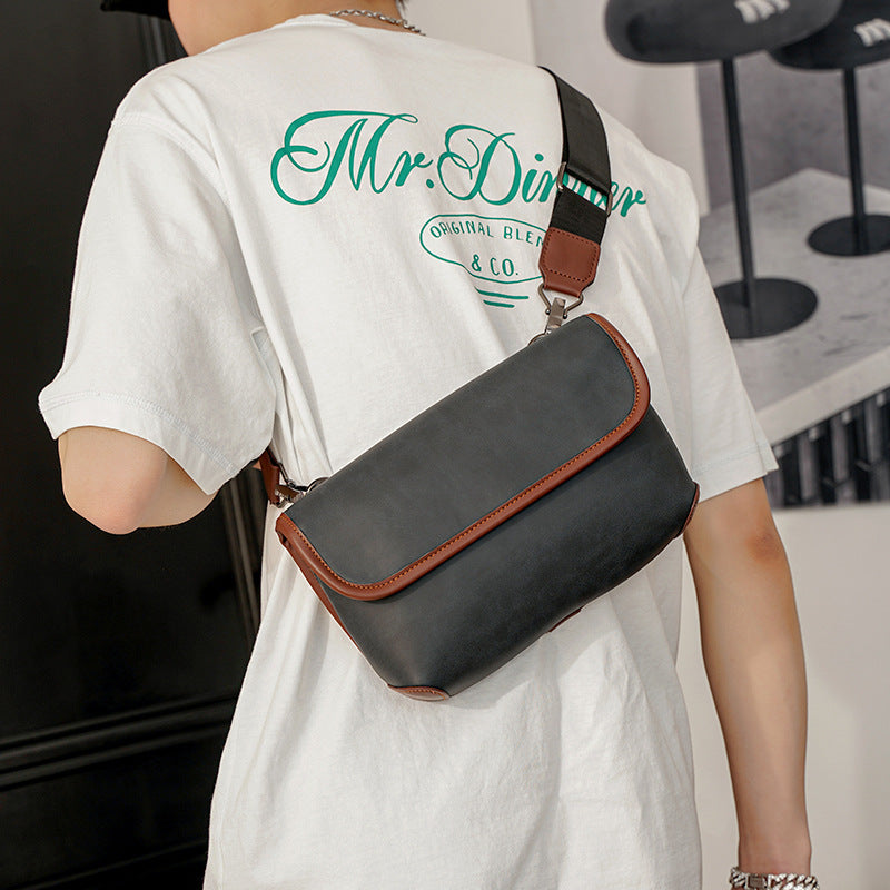 Korean Chest Bag Men Crossbody | Casual Trend Bag