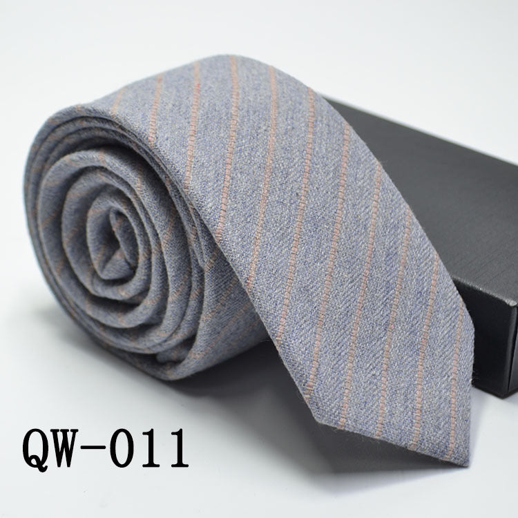 Slim Men's Tie elegant | Wool Look modern stylish