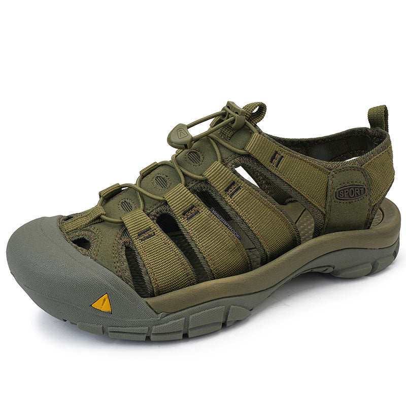 Men's XXL Outdoor Sandals Closed Toe Thick Sole