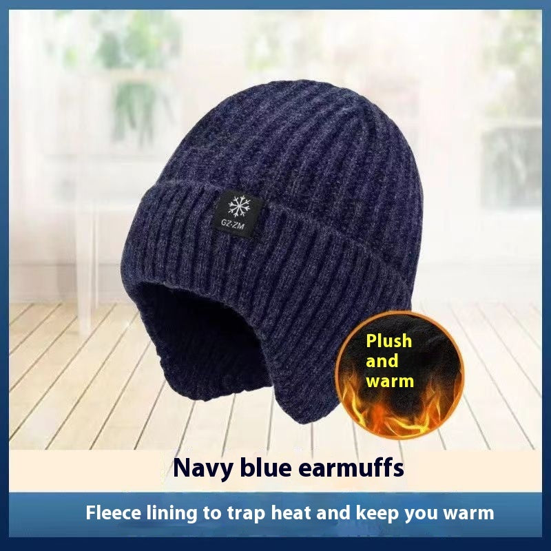Men's Wool Beanie Winter | Ear Protection Warm Comfortable