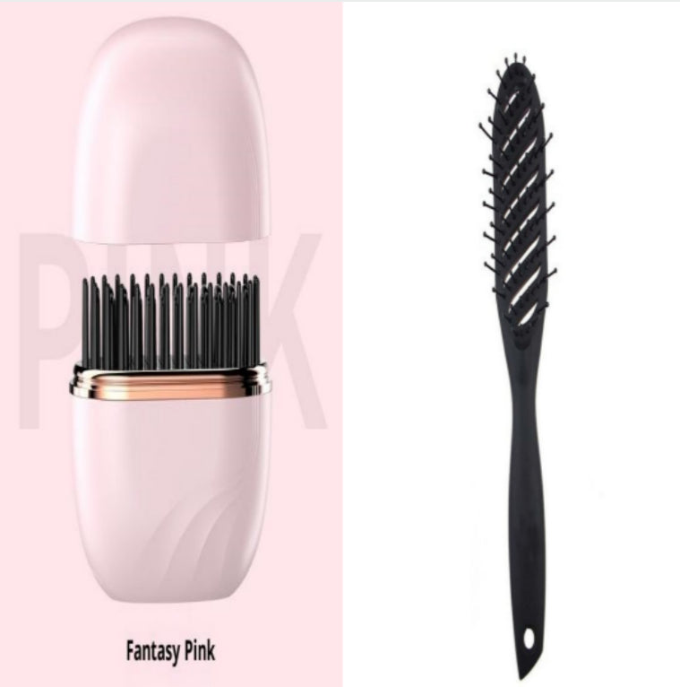 Kabellose Mini Glättungsbürste | Tragbarer Haarglätter Kamm für Perfektes Styling
