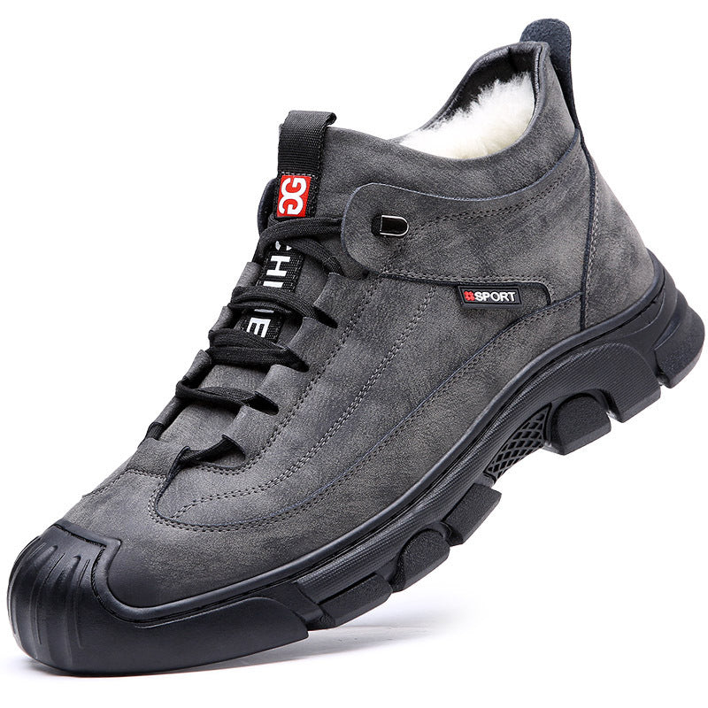 Men's Winter Snow Boots Warm Lined – Non-Slip Thermal Boots Large Sizes