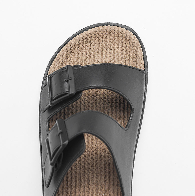 Men's Hemp Slippers | Massage Slippers Non-slip Comfortable