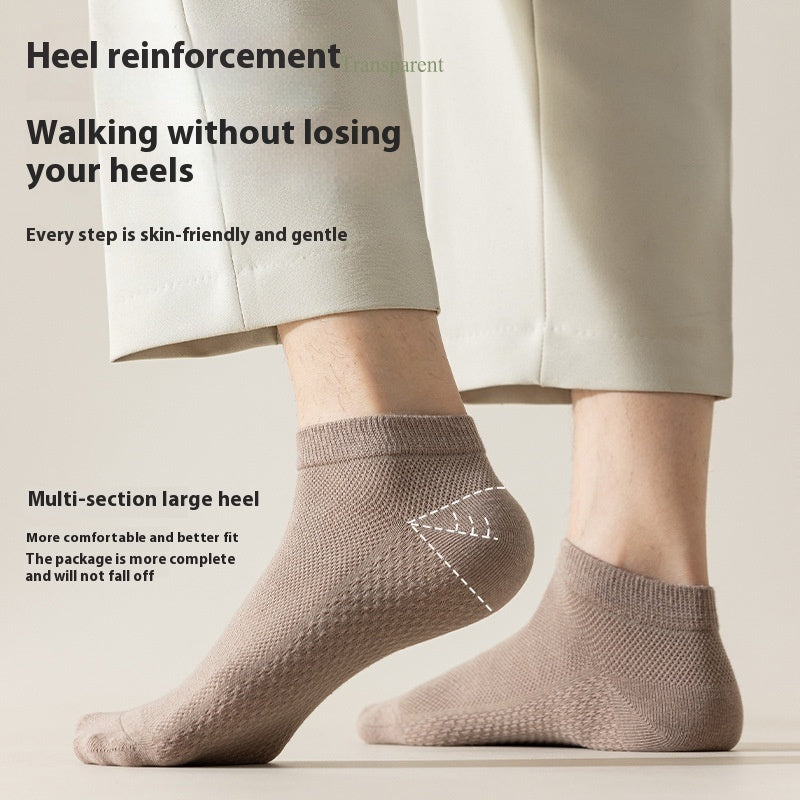 Men's Invisible Sneaker Socks | Cotton Breathable Anti-Pilling
