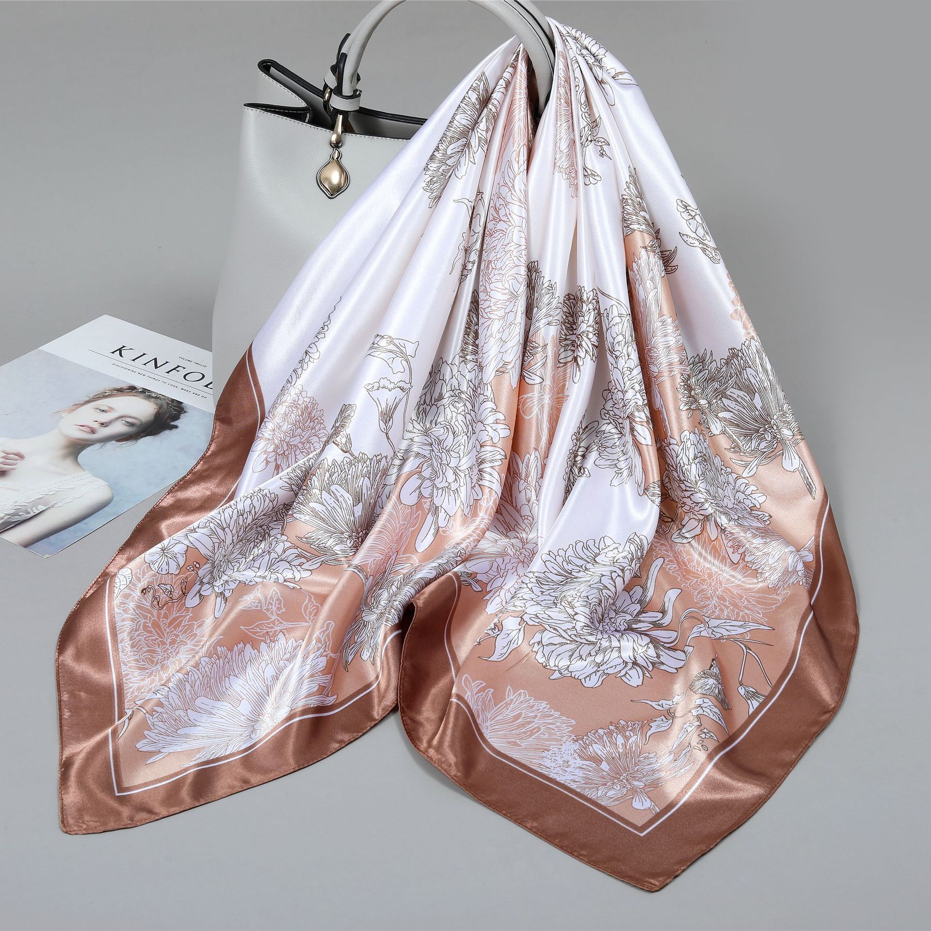 Damen Leichter Sommerschal | Dünne Elegante Stola Schal
