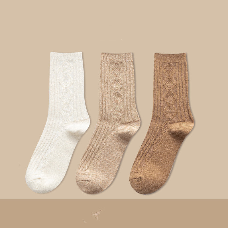 Damen Kaschmir Kniestrümpfe Warm – Dicke Kuschel Langsocken
