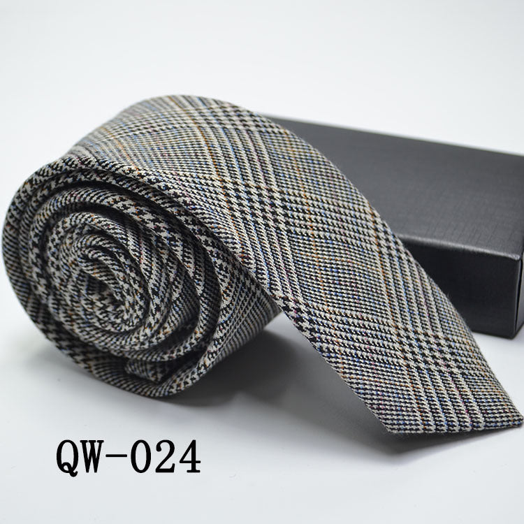 Slim Men's Tie elegant | Wool Look modern stylish