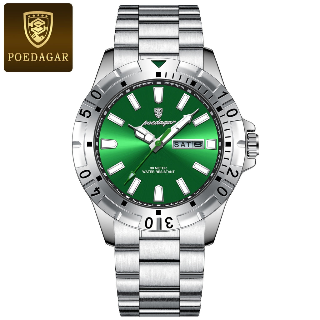 Herren Uhr wasserdicht leuchtend | robust modern Schweizer Stil