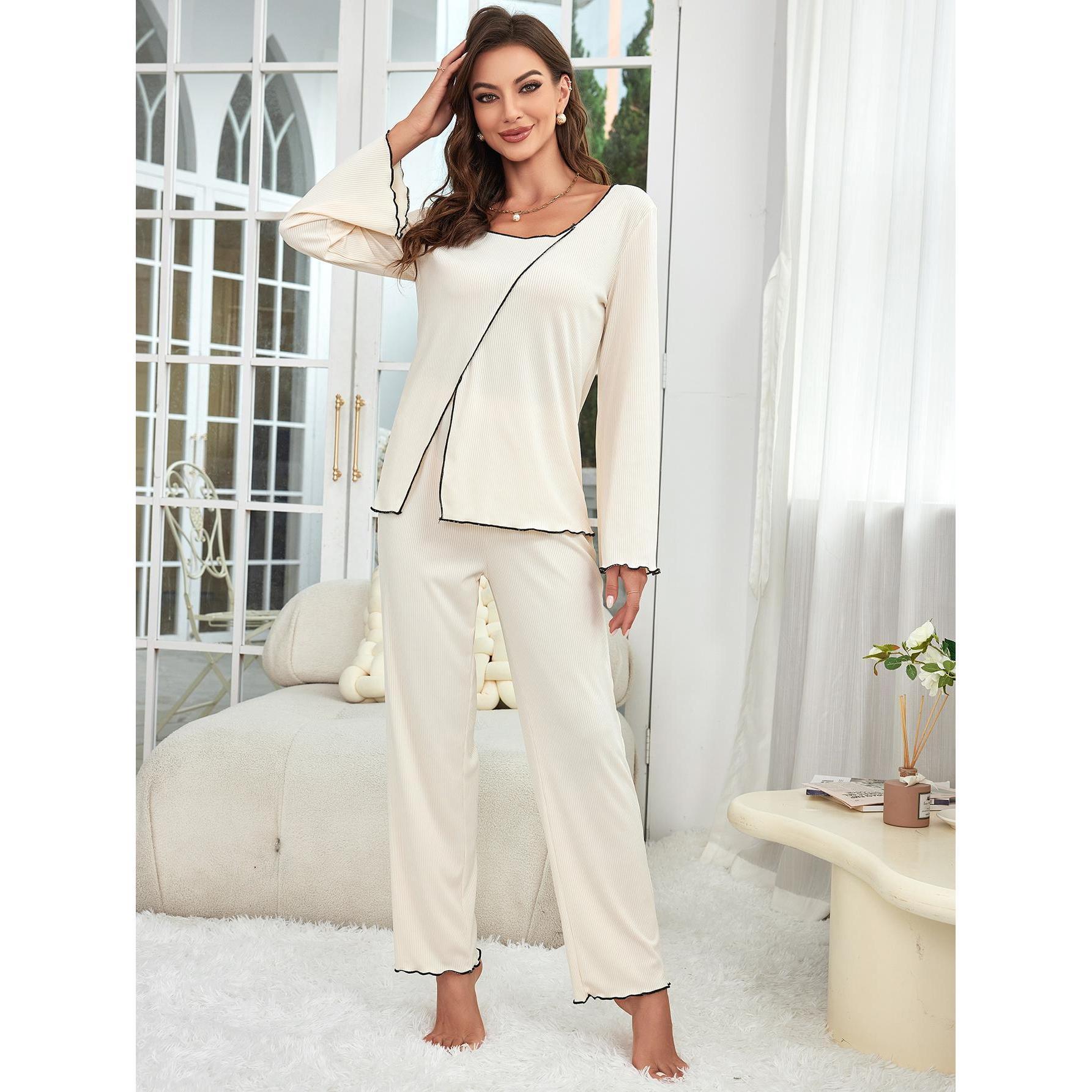 Women's Long-Sleeve Pajama Set – Comfortable, Warm & Stylish Homewear