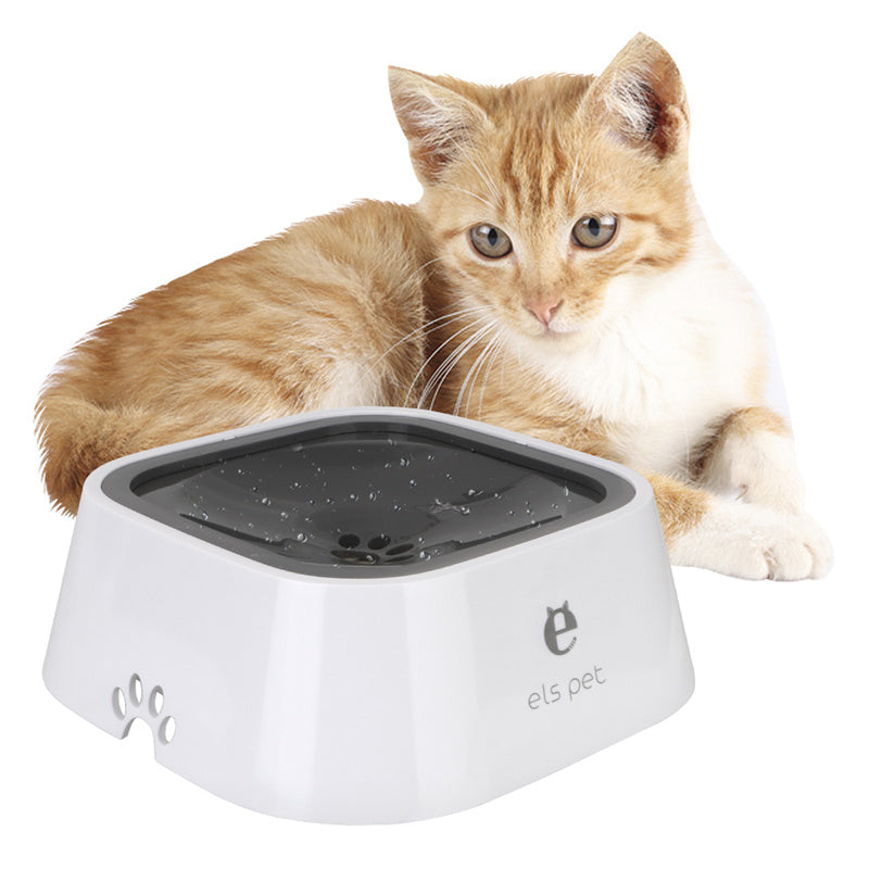 Pet Water Bowl for Dogs and Cats | Anti-Spill Slow Feeder 1.5L