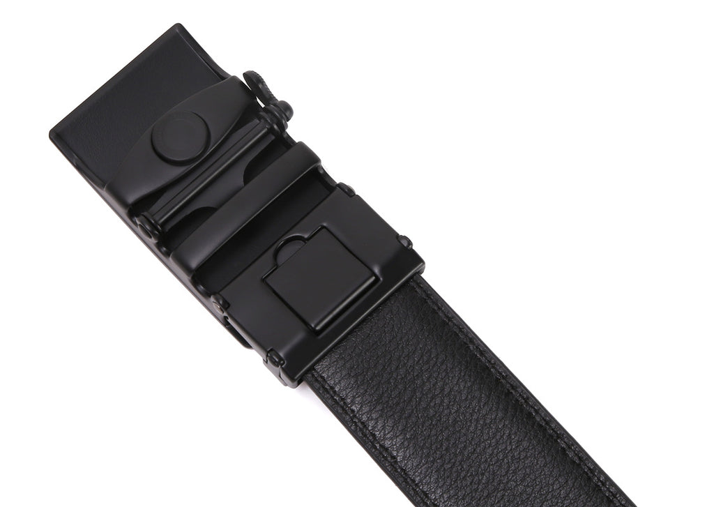 Men's Automatic Leather Belt | Business Belt without Holes