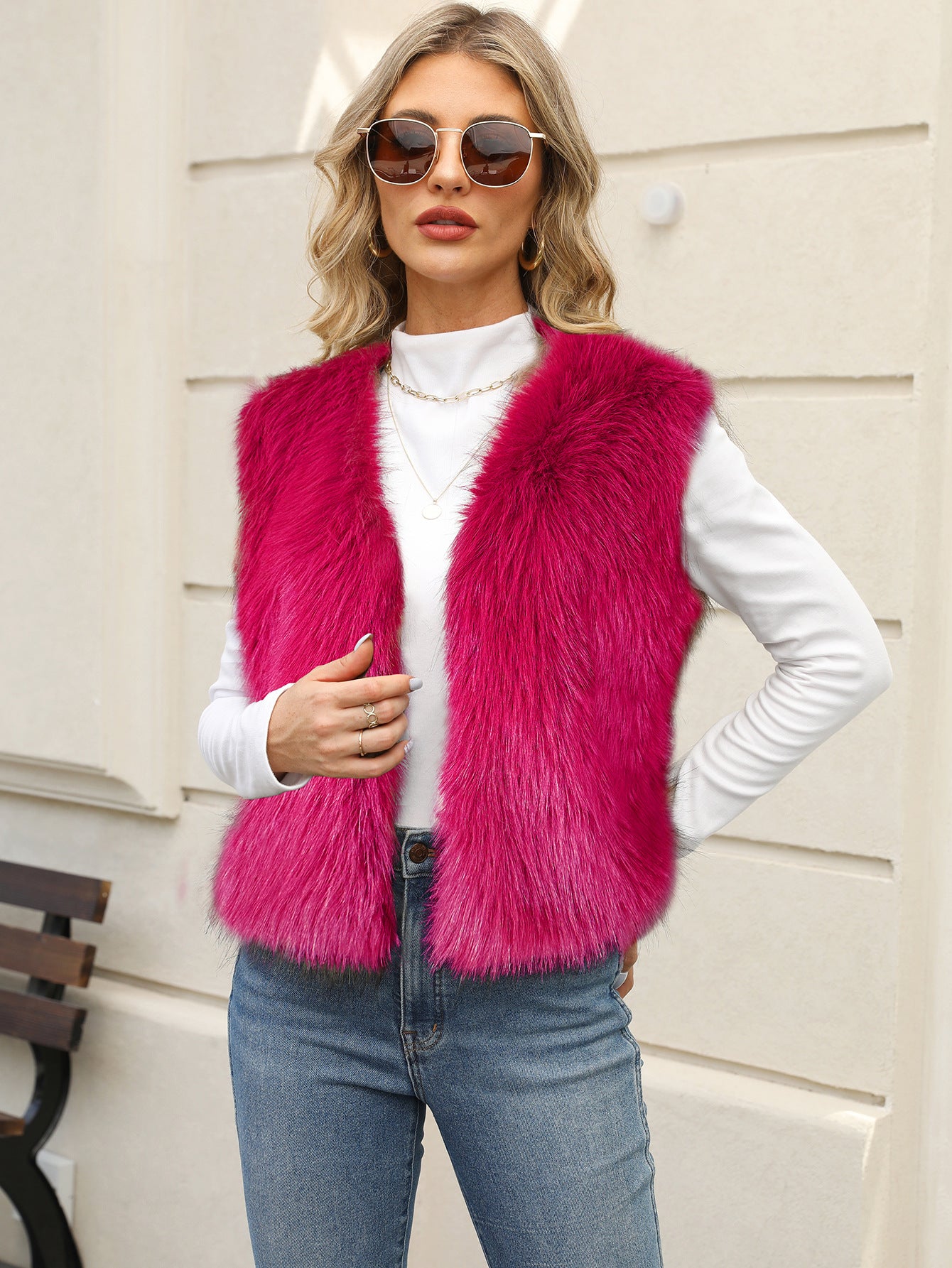 Unisex Kunstfellweste Nachhaltig | Elegante Winter Mode