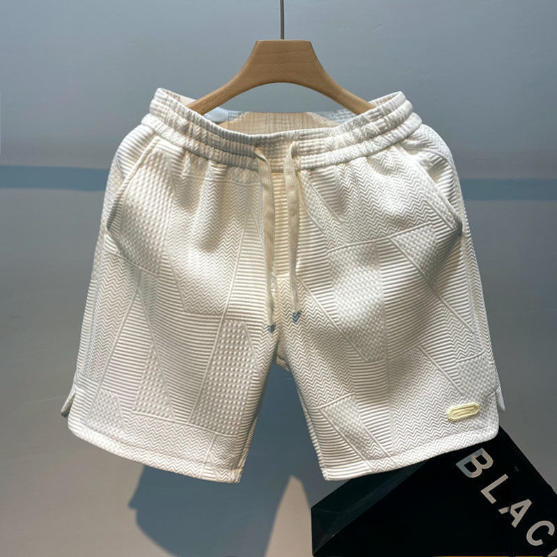 Men's Wave Pattern Shorts – Fashionable Summer Casual Shorts
