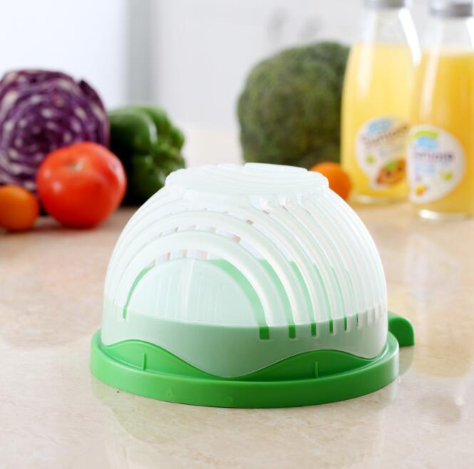 Salad Cutter Bowl | Fruit Vegetable Slicer 3-in-1